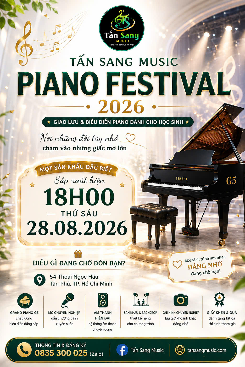 SANG MUSIC PIANO FESTIVAL 2026 – MỘT ĐÊM ÂM NHẠC ĐÁNG NHỚ